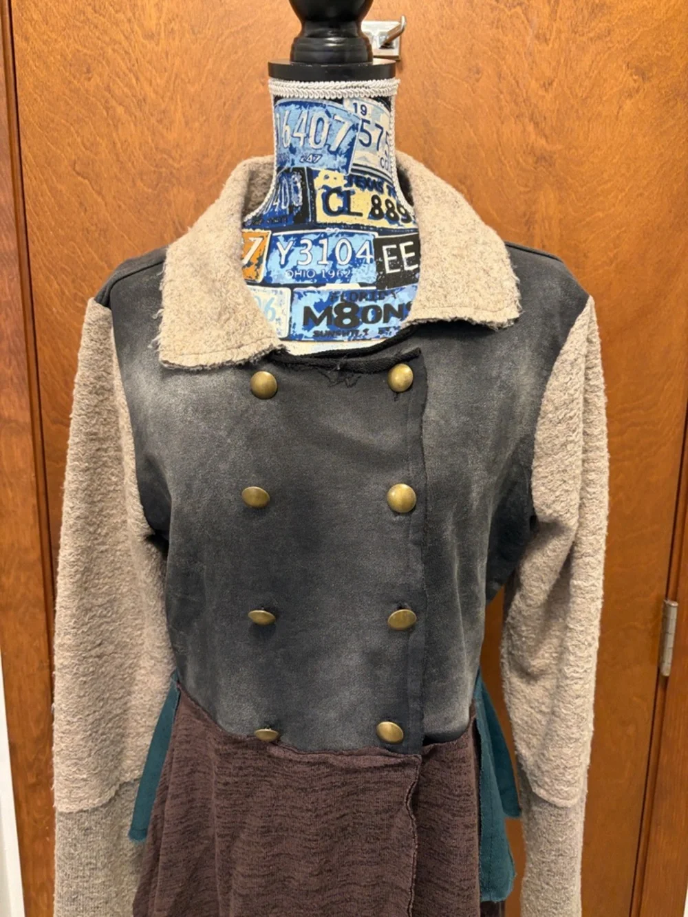 Gimmicks by BKE Womens Colorblock Double-Breasted light jacket size large - Picture 2 of 13